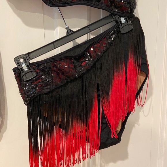 Revolution Tenth House SELENE Leotard – Adult Large Red & Black Dance Costume - Picture 13 of 16